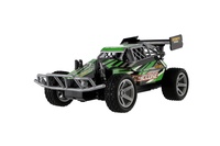 Auto RC Buggy rychlostní plast 23cm 27MHz na baterie zelené v krabici 35x13,5x18cm