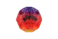 Míček extrémně skákací duhový pěna 6cm mix barev