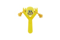 Prak se smajlíkem plast 14cm 3 barvy na kartě 13x22x4cm