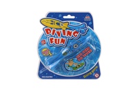 Torpédo pro potápění plast 13cm 4 barvy na kartě 17x18cm