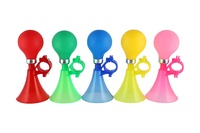 Klakson trumpeta na kolo 14cm 5 barev na kartě 10,5x22cm