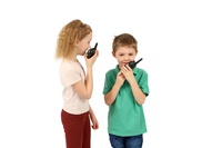 Vysílačky 2ks walkie-talkie 2,4 GHz dosah 80 metrů