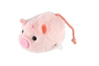 Prasátko na natažení na klíček plast/plyš 8cm