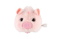 Prasátko na natažení na klíček plast/plyš 8cm