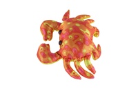 Krab plněný pískem 770 g mačkací antistresový látka 21cm v sáčku