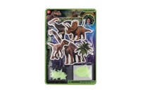 Dinosauři na zeď/strop svítící ve tmě papír/plast 2 druhy na kartě