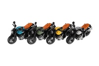 Motorka plastová 13cm na zpětné natažení se světlem a zvukem různé druhy