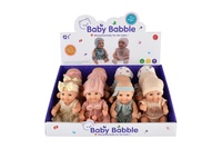 Panenka/miminko měkké tělo plast 20cm mix druhů 12ks v boxu