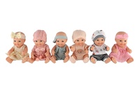Panenka/miminko měkké tělo plast 20cm mix druhů 12ks v boxu