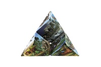 Hlavolam kostka magnetická dinosaurus plast 2 druhy v krabičce 6x6x6cm