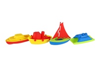 Sada do vany lodičky 4ks plast v síťce 10x13cm 18m+