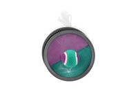 Lambáda/Catch ball hra s míčkem na suchý zip 19 cm zeleno-fialová v síťce
