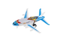 Letadlo osobní 4ks kov/plast 9,5cm na zpětné natažení 2 barvy v krabičce 10x36,5x4cm