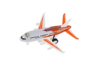 Letadlo osobní 4ks kov/plast 9,5cm na zpětné natažení 2 barvy v krabičce 10x36,5x4cm