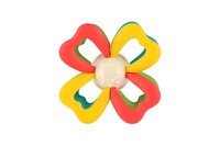 Točáček kytka babyted silikon/plast 9,5x5cm na kartě 0m+