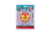 Chrastítko lev plast 9x11cm na kartě 0m+