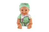 Panenka/Miminko s lahvičkou plast 26cm pevné tělo 2 druhy v krabičce 15x13x18cm