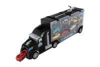 Auto kamion přepravník + dopravní prostředky plast 50cm na volný chod v krabici 51x18x10cm