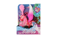 Jednorožec/kůň s křídly česací s hřebenem plastový 22cm různé barvy