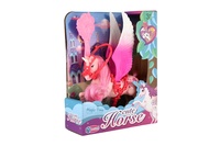 Jednorožec/kůň s křídly česací s hřebenem plastový 22cm různé barvy