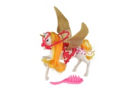 Jednorožec/kůň s křídly česací s hřebenem plastový 22cm různé barvy