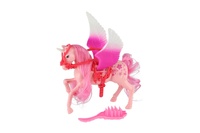 Jednorožec/kůň s křídly česací s hřebenem plastový 22cm různé barvy