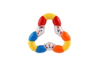 Chrastítko/kousátko trojúhelník flexibilní plast 10x10cm na kartě 0m+