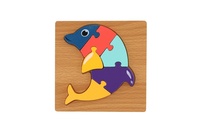 Vkládačka dřevěná zvířátka + dopravní prostředky mix druhů v sáčku