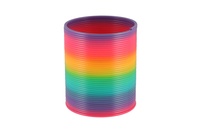 Spirála/pružina duhová plast průměr 8,5cm 6ks v boxu