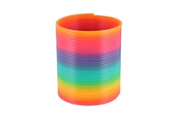 Spirála/pružina duhová plast průměr 8,5cm 6ks v boxu
