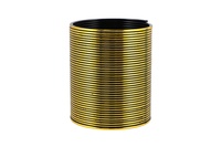 Spirála/pružina kovový efekt plast průměr 8,5cm 3 barvy 6ks v boxu