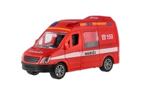Auto hasiči plastové 12cm na setrvačník