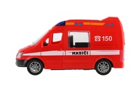 Auto hasiči plastové 12cm na setrvačník