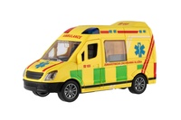 Auto ambulance plastové 12cm na setrvačník
