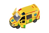 Auto ambulance plastové 12cm na setrvačník
