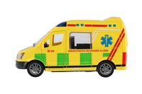 Auto ambulance plastové 12cm na setrvačník