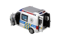 Auto policie plastové 15cm se zvukem se světlem na setrvačník