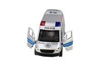 Auto policie plastové 15cm se zvukem se světlem na setrvačník