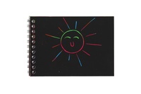 Škrabací/Vyškrabovací notes created barevný 10 listů 10x14cm v sáčku