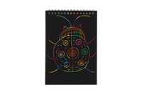 Škrabací/Vyškrabovací notes barevný created 10 listů 14x20cm v sáčku