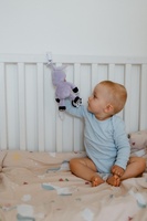 Zajíček/Zajíc babyted chrastítko plyš 30cm závěs na postýlku/kočárek na kartě v sáčku 0m+