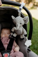 Slon babyted chrastítko plyš 30cm závěs na postýlku/kočárek na kartě v sáčku 0m+