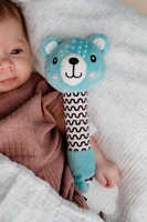 Medvídek babyted pískátko/kousátko medvěd plyš 25cm na kartě v sáčku 0m+