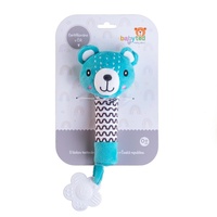 Medvídek babyted pískátko/kousátko medvěd plyš 25cm na kartě v sáčku 0m+