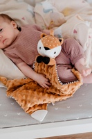 Srneček usínáček babyted, kousátko, chrastítko plyš 25x25cm na kartě v sáčku 0m+