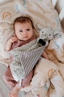 Slon usínáček babyted kousátko, chrastítko plyš 25x25cm na kartě v sáčku 0m+