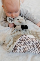 Slon usínáček babyted kousátko, chrastítko plyš 25x25cm na kartě v sáčku 0m+