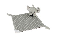 Slon usínáček babyted kousátko, chrastítko plyš 25x25cm na kartě v sáčku 0m+
