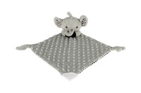 Slon usínáček babyted kousátko, chrastítko plyš 25x25cm na kartě v sáčku 0m+