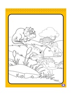 Kouzelné malování vodou/blok s tužkou dinosauři created 4 listy 17x23x2cm